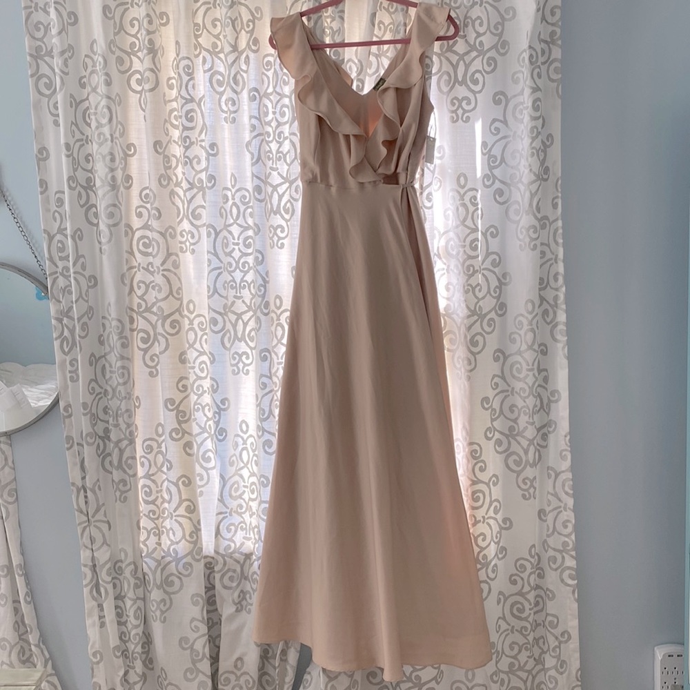 Light pink wrap dress
